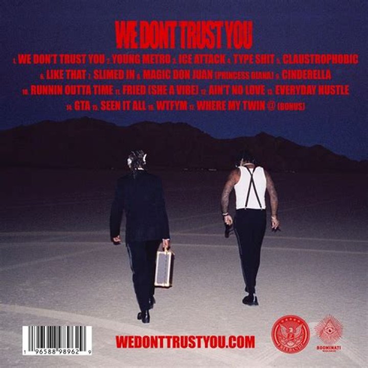 Future & Metro Boomin Unveil "We Don't Trust You" Tracklist
