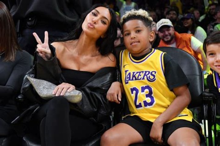 Kim Kardashian Takes Saint West To A Chaotic Lakers Game