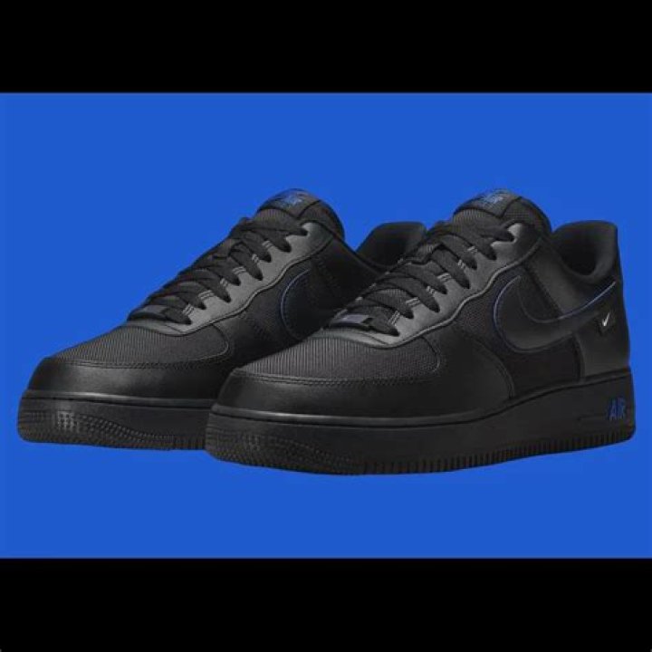 Nike Air Force 1 Low “Black/Astronomy Blue” Gets Official Images