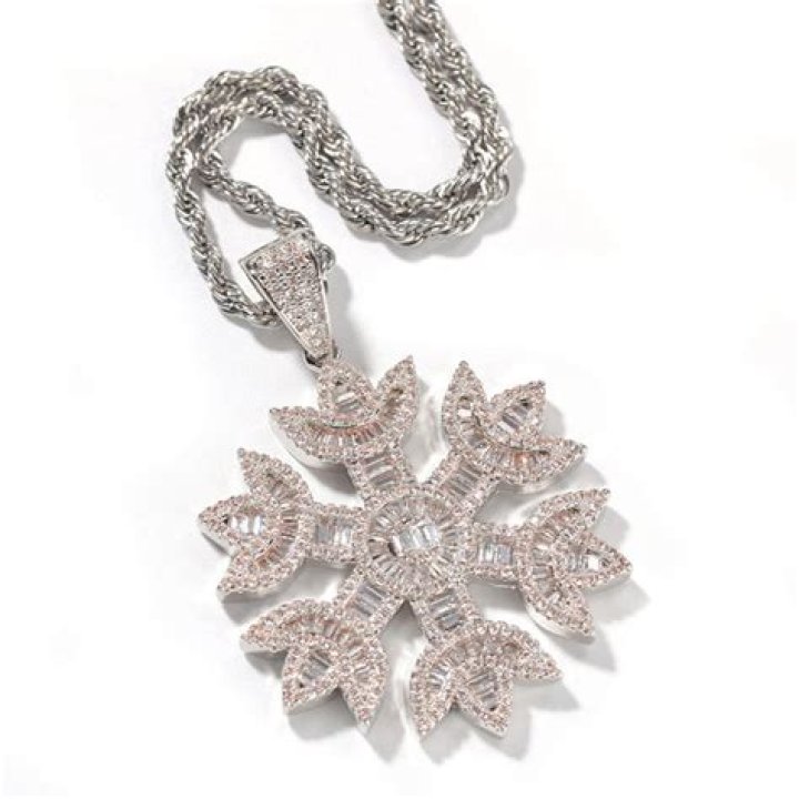Quavo Gifts Saweetie A $75K Iced Out Snowflake Chain For Christmas