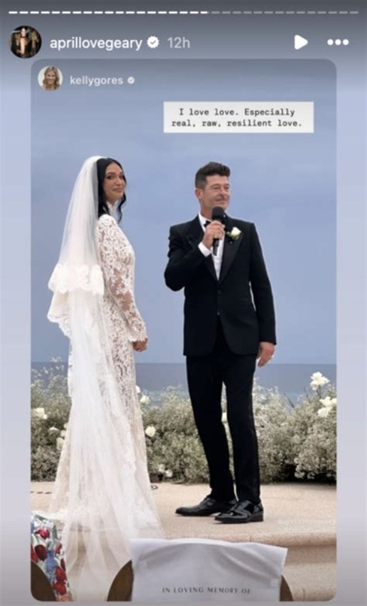 Robin Thicke’s Girlfriend April Love Geary Hints That the Two Are Married on Instagram!