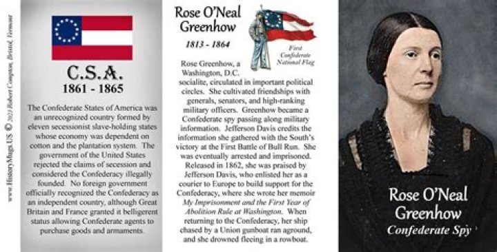 Rose O'Neal Greenhow, The Intrepid Confederate Spy