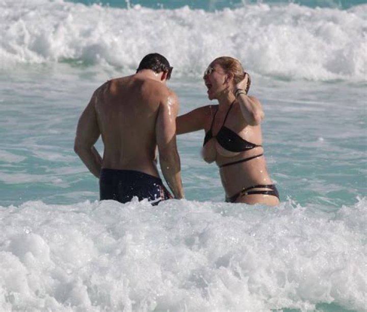 Shanna Moakler Suffers Wardrobe Malfunction With Bikini Top Slip During Mexican Getaway With Matthew Rondeau