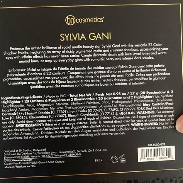 Sylvia Gani – Celebsgraphy