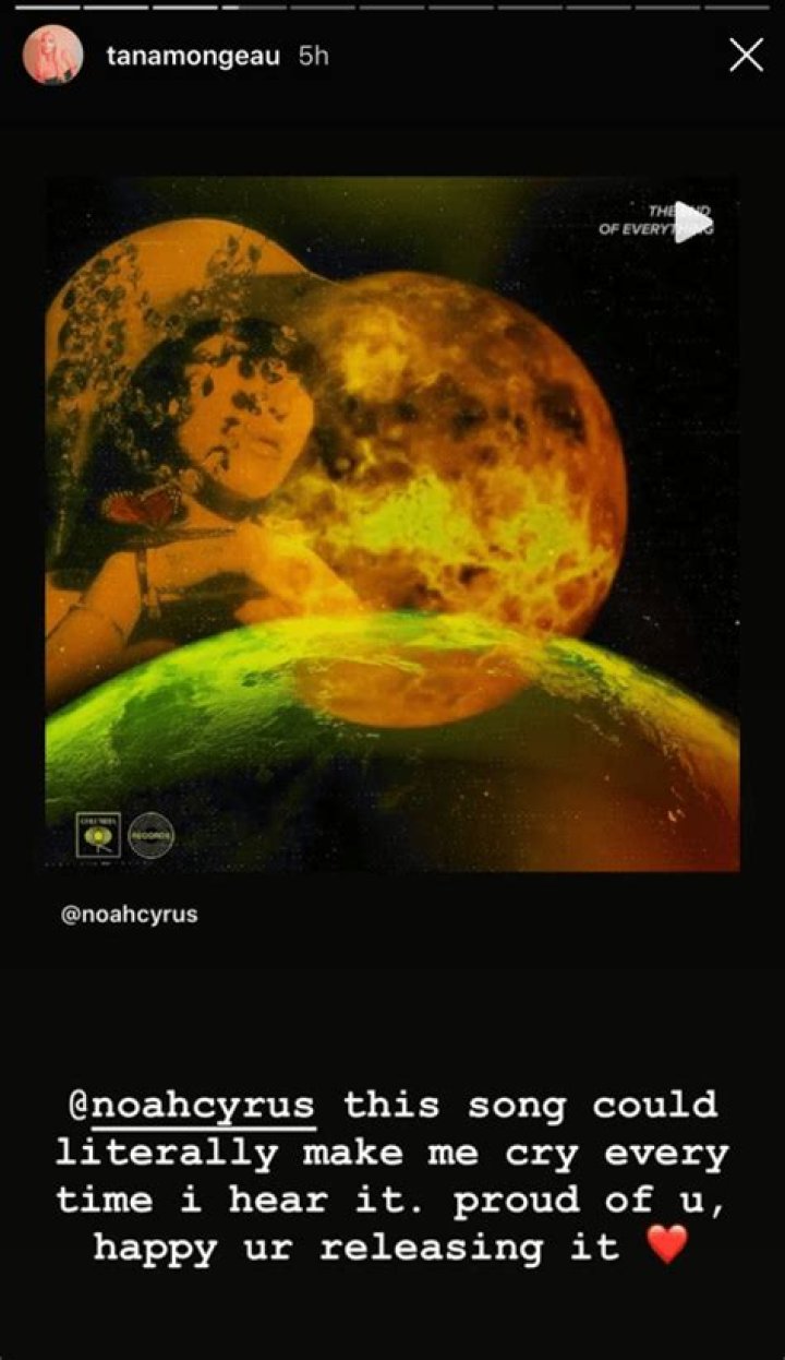 Tana Mongeau Congratulates BFF Noah Cyrus on New Song Release: ‘Proud of You’